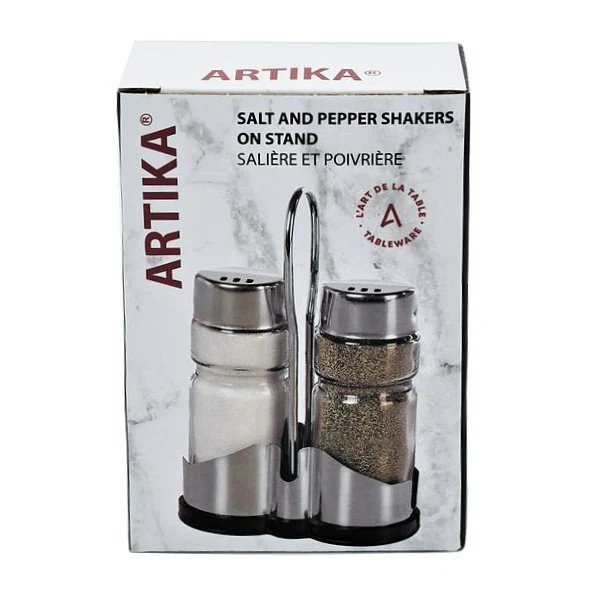 Artika - Salt & Pepper Shaker W/ Stand 2EA