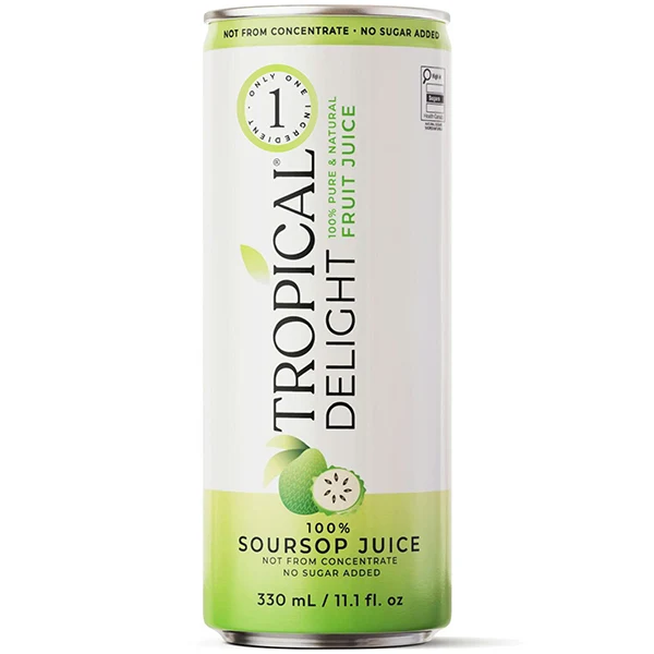 Tropical Delight - Td Soursop Juice 100% Can 12x330 ML