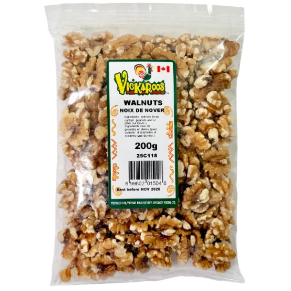 Vickaroos - Walnut Halves 200GR