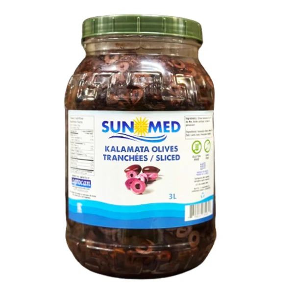 Sunmed - Kalamata Sliced Olives 3LT