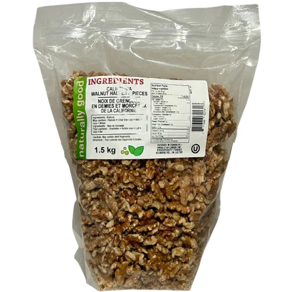 Naturally Good - Walnut Halves And Pcs 1.5KG