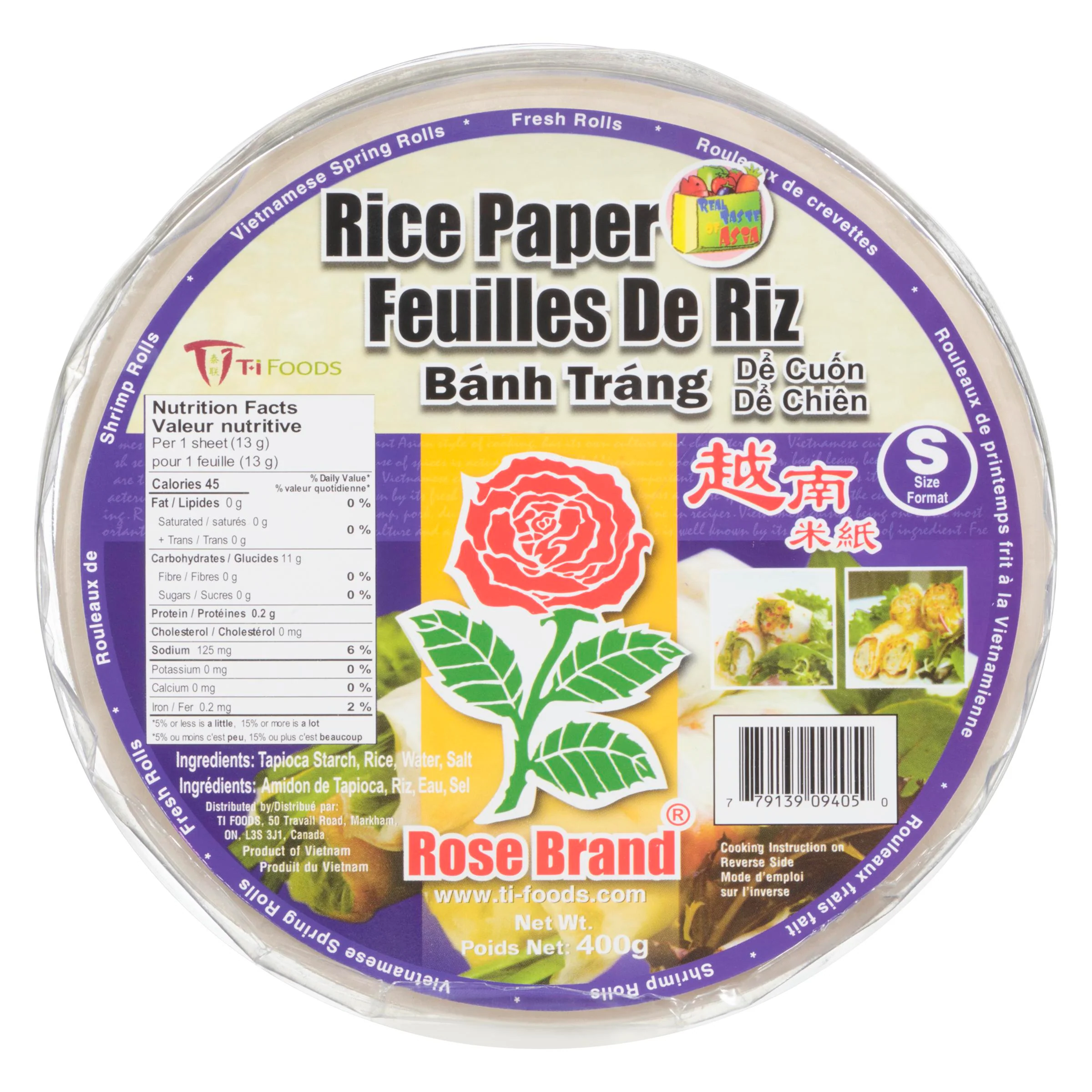 Rose - Rice Paper 16CM 09405-0 400GR