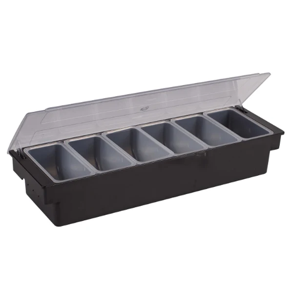 Winco - 6 Comp Condiment Holder EA