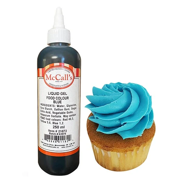 Mccalls - Liquid Gel Food Colour Blue 250ML