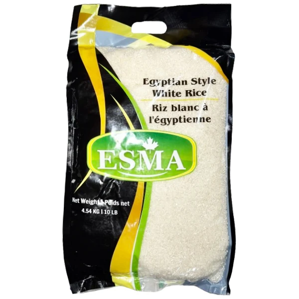 Esma - Egyptian Style White Rice 5x10 Lbs