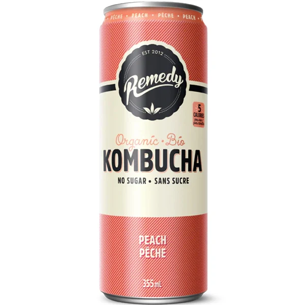 Remedy Drinks - Peach Kombucha 4x355 ML