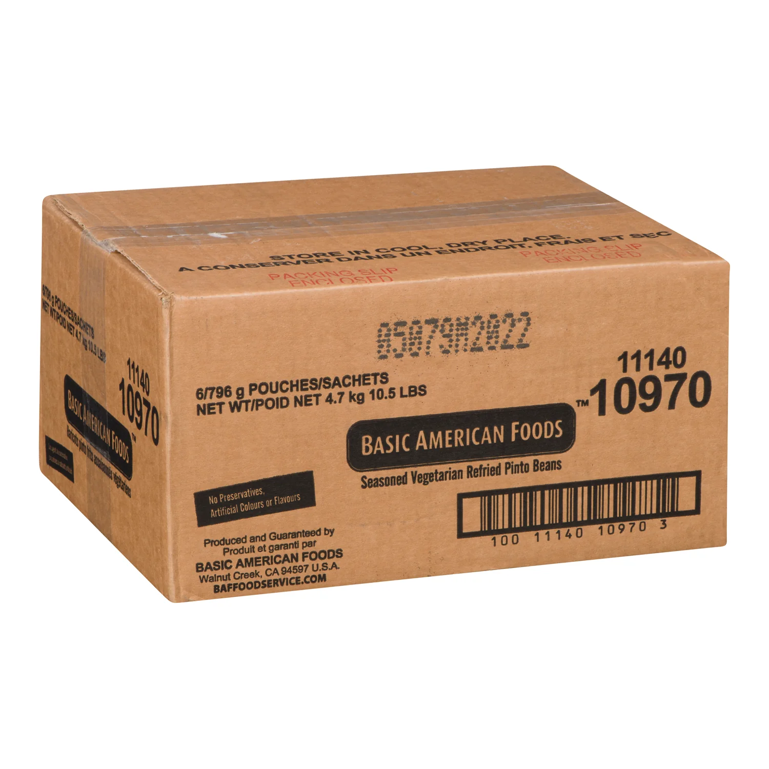Basic American - Baf Santiago Refried Pinto Beans 6x796GR