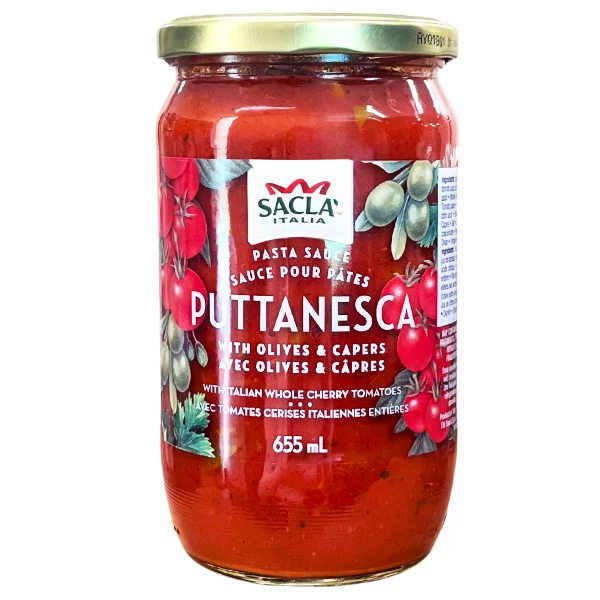Sacla - Putanesca Pasta Sauce 6x655 ML