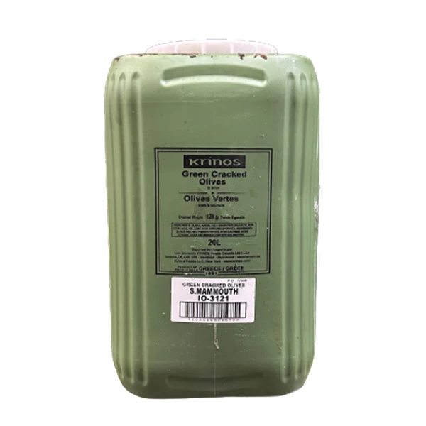 Krinos - Greek Green Olives (Whole) S.Mammouth 91/100 12KG