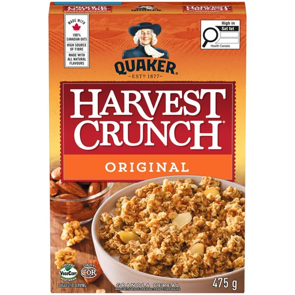 Quaker - Harvest Crunch Original 16x475 GR