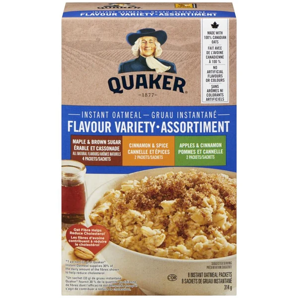 Quaker - Family Variety 3 Flv Instant 8PACK 12x314 GR