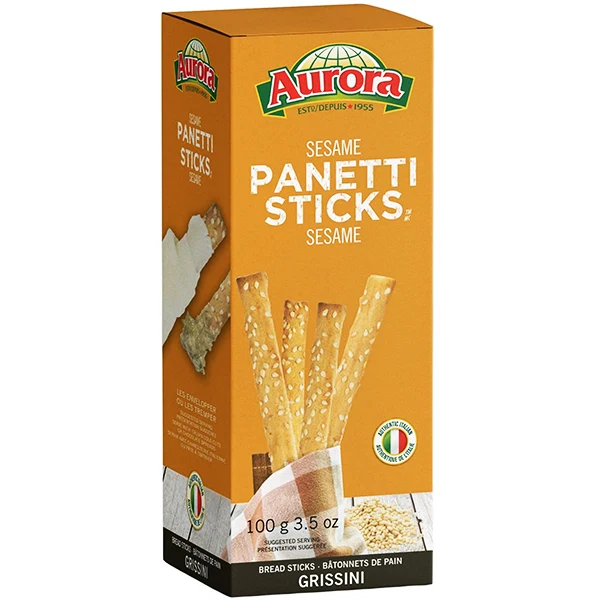 Aurora - Panetti Breadsticks Sesame 12x100 GR