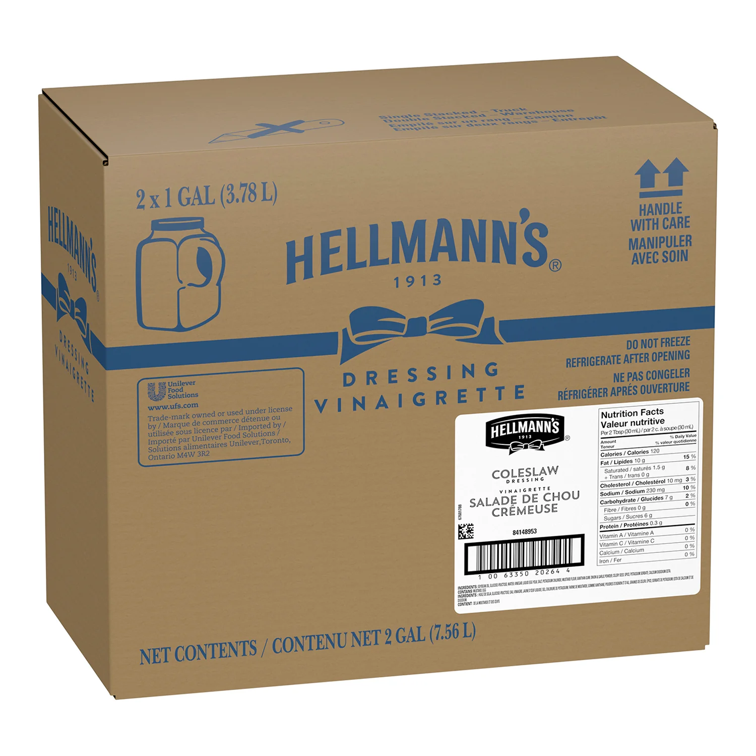 Hellmanns - Coleslaw Dressing 2x3.78LT