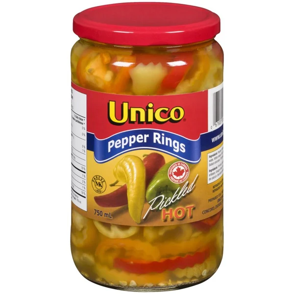 Unico - Hot Pepper Rings 12x750 ML