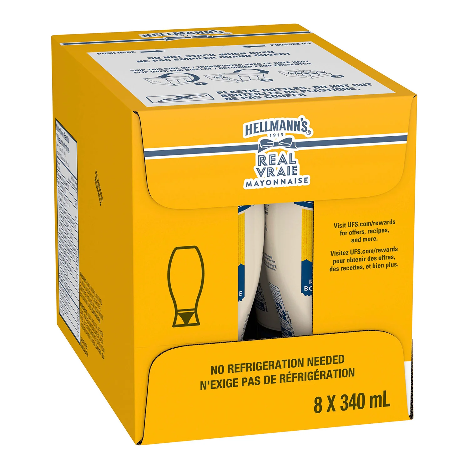 Hellmanns - Real Mayo 12x340 ML