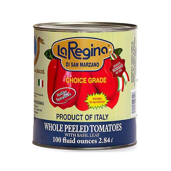 La Regina - Whole Peeled Tomatoes W Basil 6x2.84LT