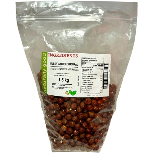 Naturally Good - Filberts Natural Whole 2x1.5 KG