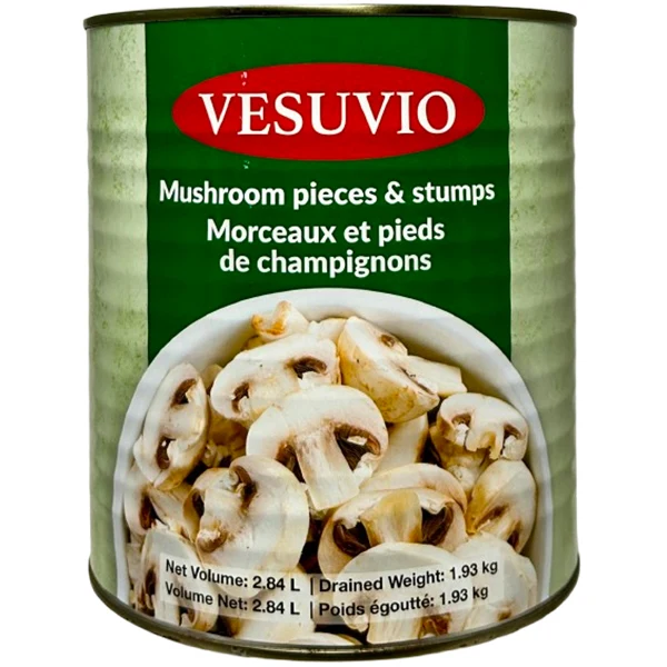Vesuvio - Mushrooms Peices And Stems 6x100 OZ