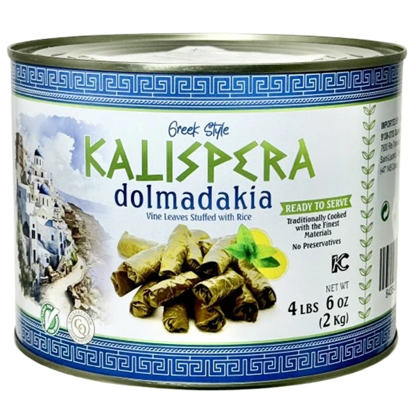 Kalispera - Vine Leaves Stuffed With Rice Dolmadakia 6x2 KG