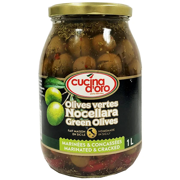 Cucina D'Oro - Cracked Marinated Olives 6x1.05 LT