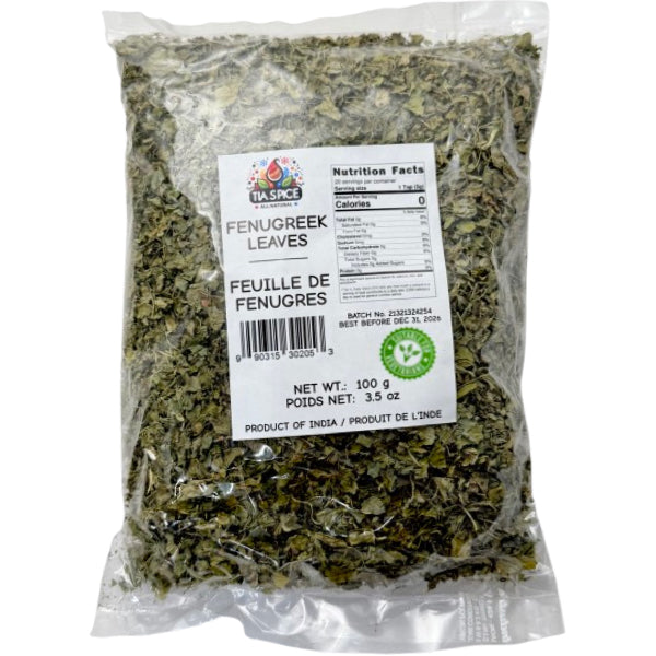 Tia - Dried Fenugreek Leaves 6x100 GR