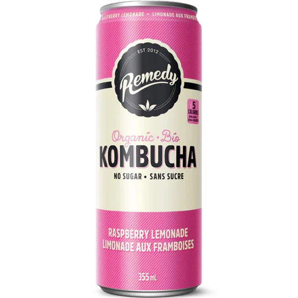 Remedy Drinks - Raspberry Lemonade Kombucha 12x355 ML