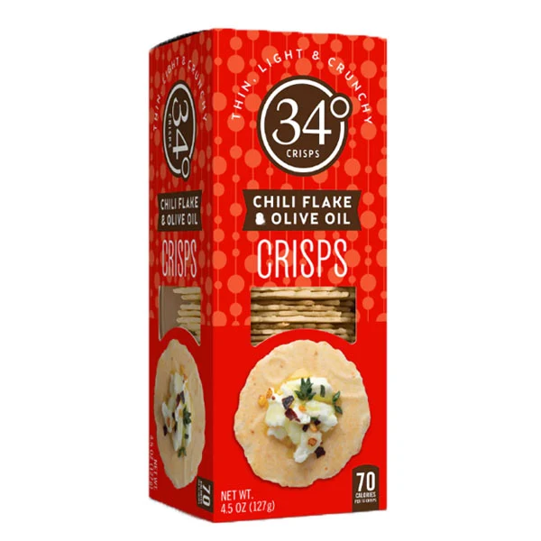 34 Degrees - Chili Flake & Olive Oil Crisp 12x127 GR