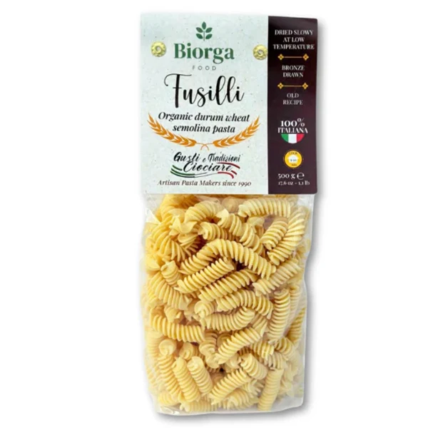 Biorga - Fusilli Organic Pasta 500GR