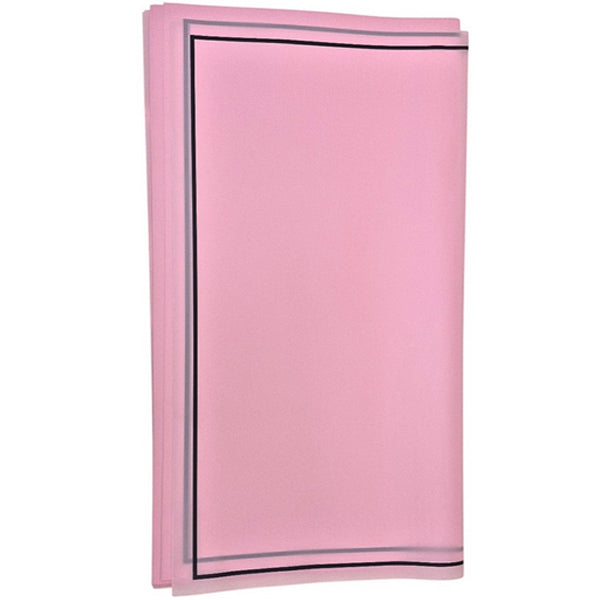 Han Su - 20PC Light Pink Black Edge Wrapping Paper 57x57 CM