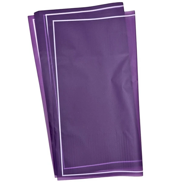 Han Su - 20PC Deep Purple W/ White Edge Wrapping Paper 57x57 CM