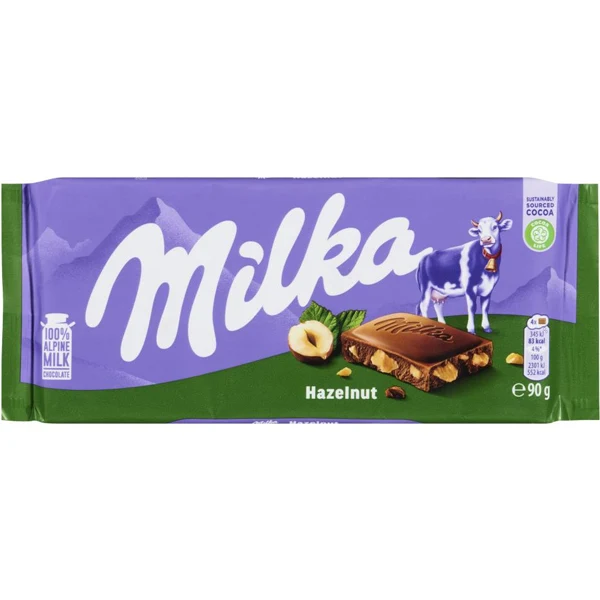 Milka - Hazelnuts 24x90 GR