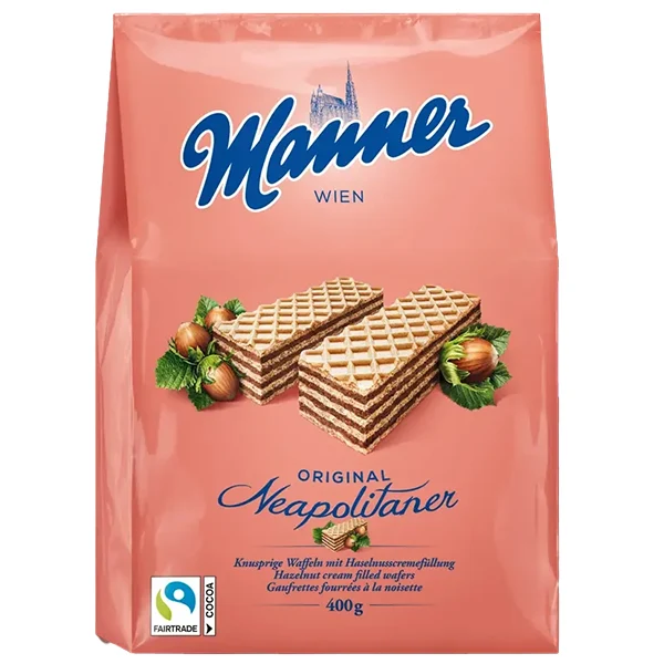 Manner - Orignal Neapolitan Hazelnut Wager 10x400 GR