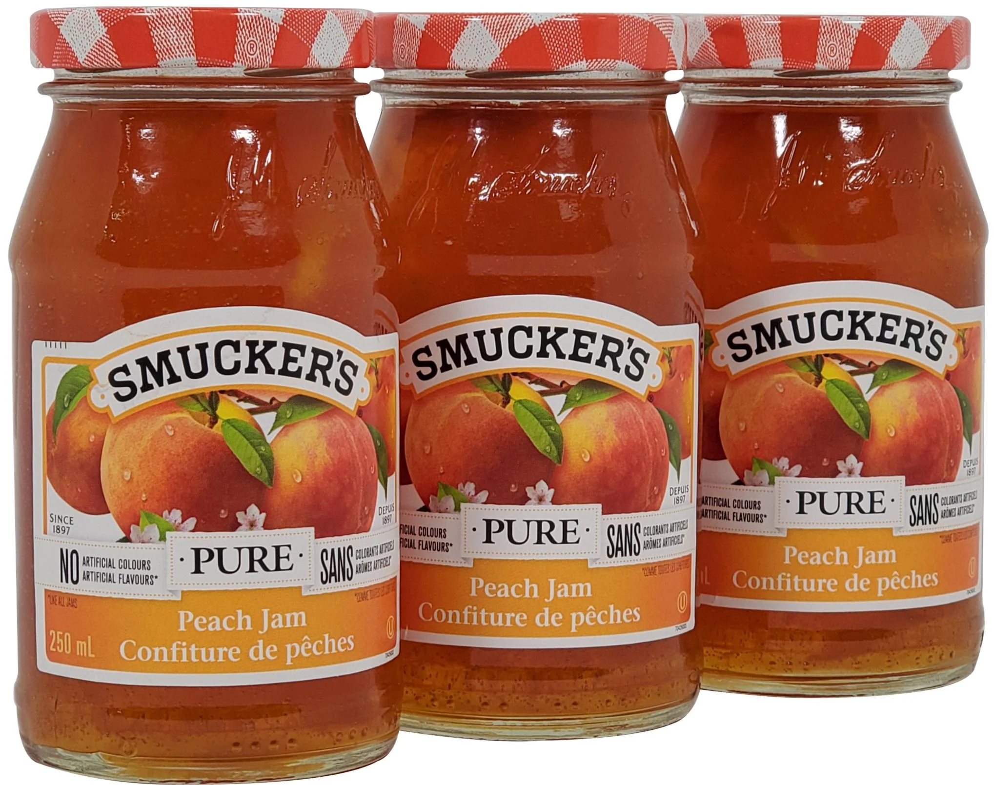 Smuckers - Jam - Pure Peach — Case (12 x 250 ML)
