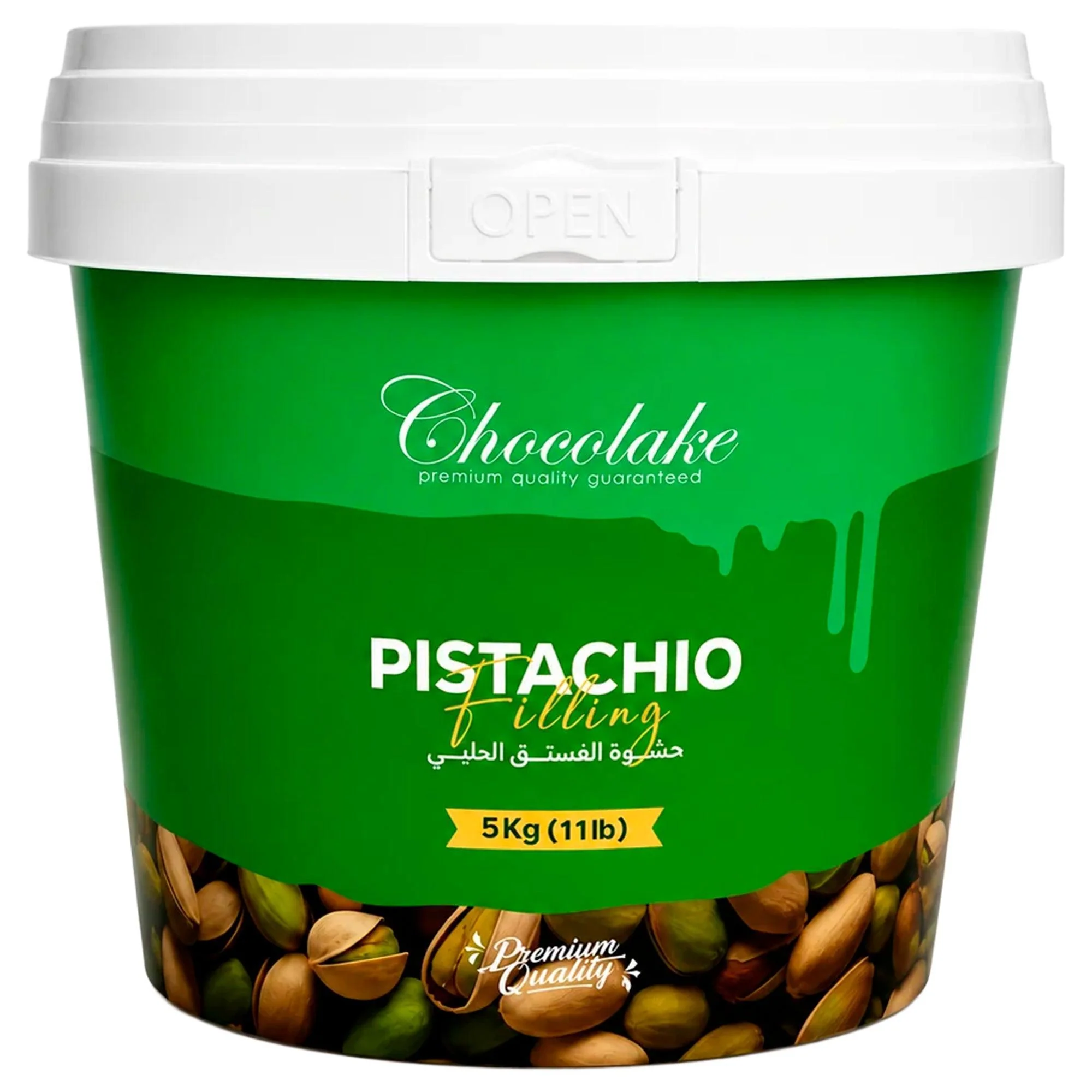Chocolake Pistachio Filling - 5kg — Each (5 KG)