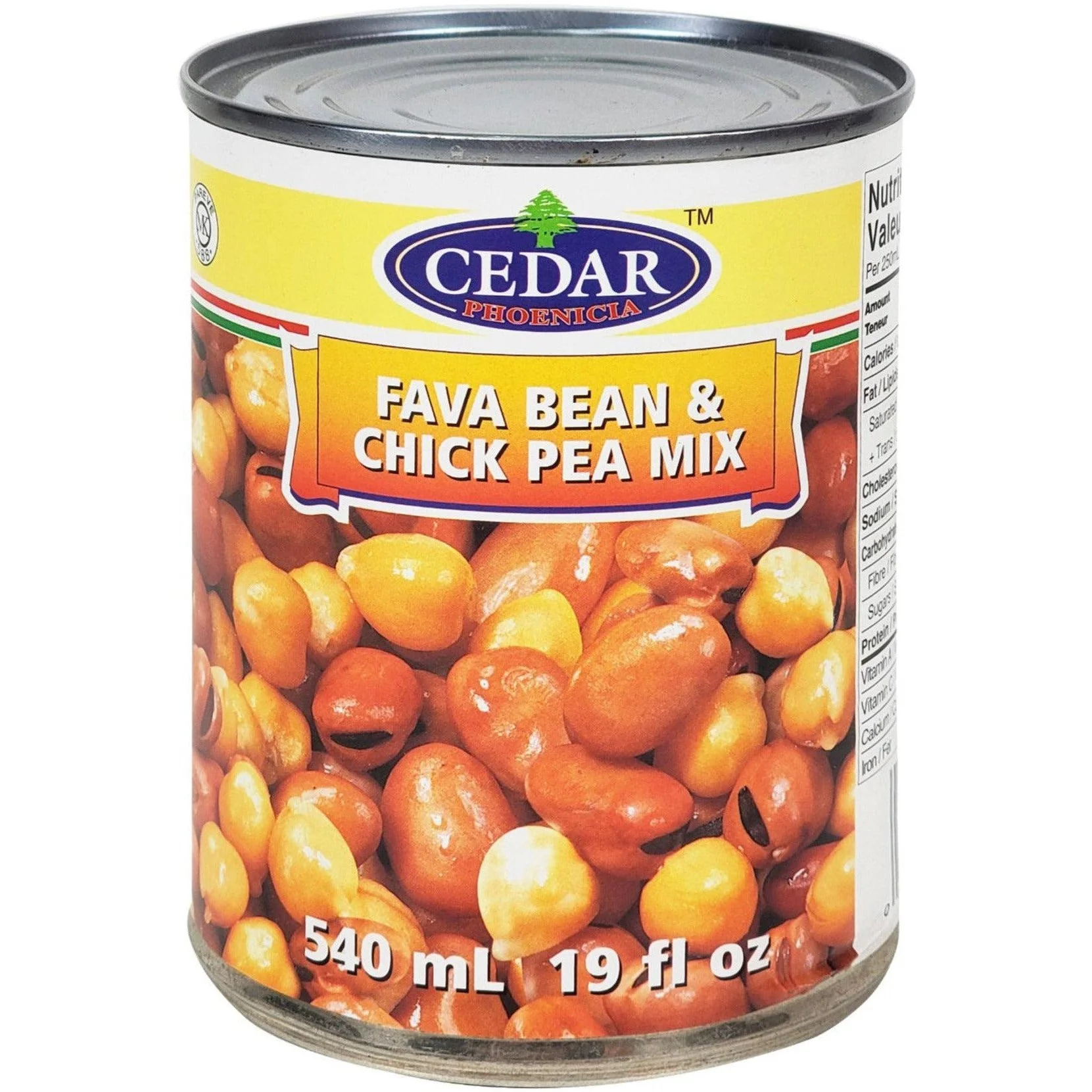 Cedar - Fava Beans & Chick Pea Mix — Case (24 x 540 ML)