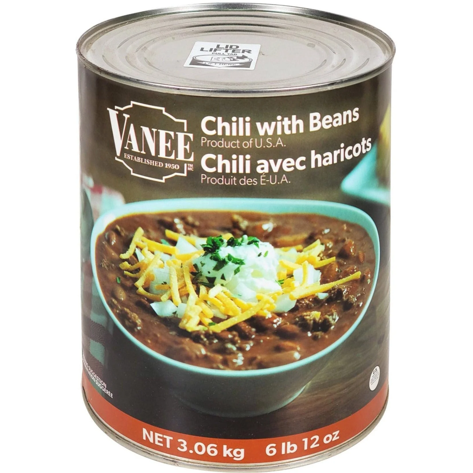 Vanee - Chilli w/Beans — Case (6 x 3.06 KG)