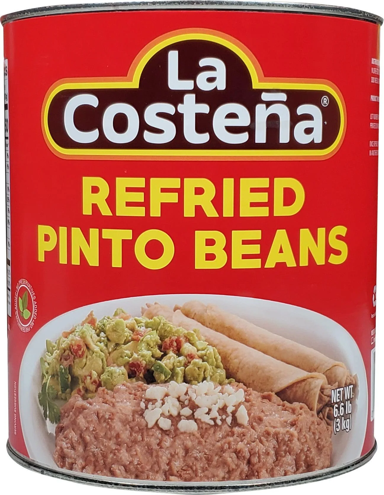La Costena - Refried Pinto Beans — Case (6 x 100 OZ)