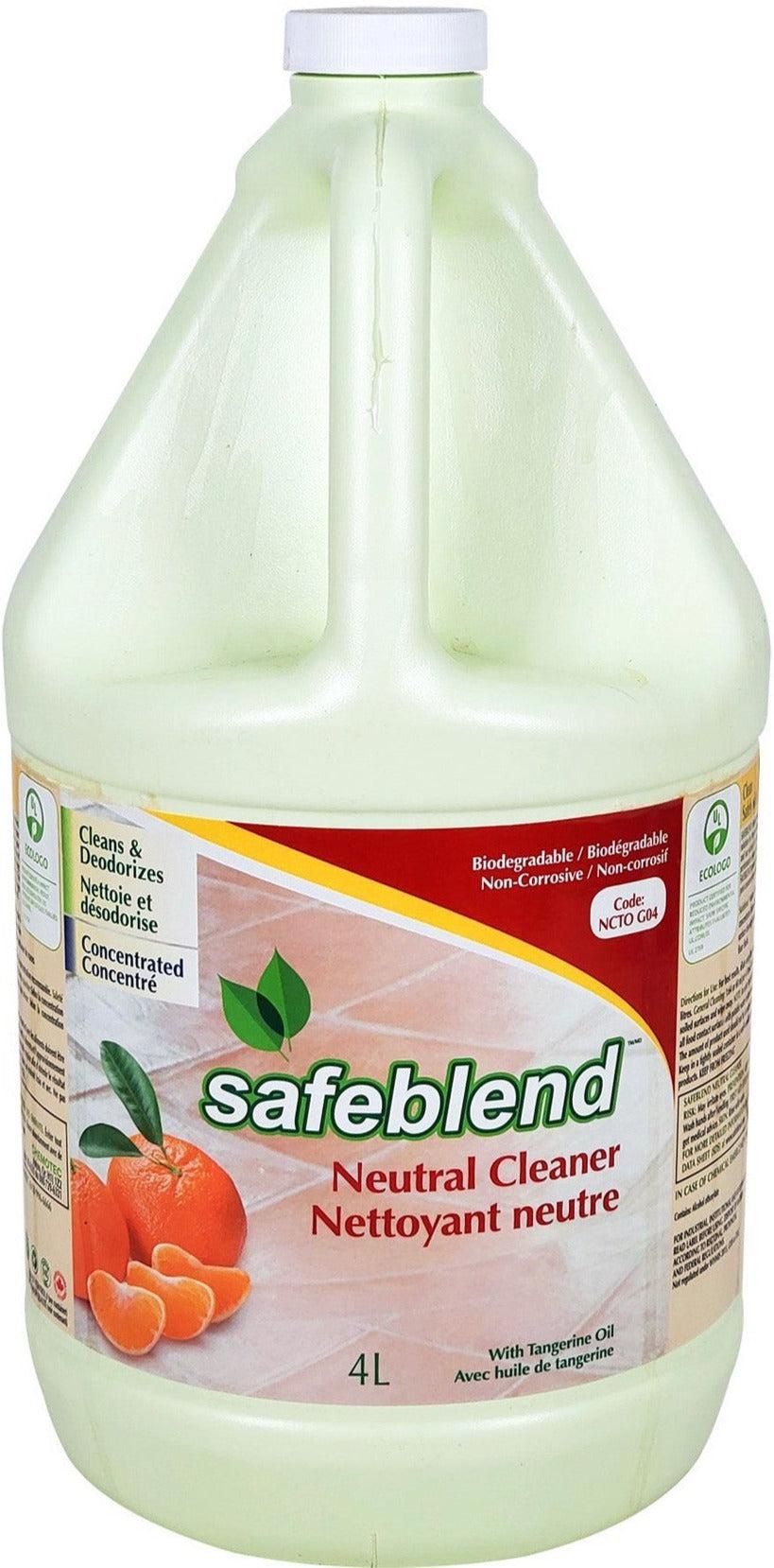 Safeblend - Neutral Cleaner - Tangerine Oil — Case (4 x 4 L)