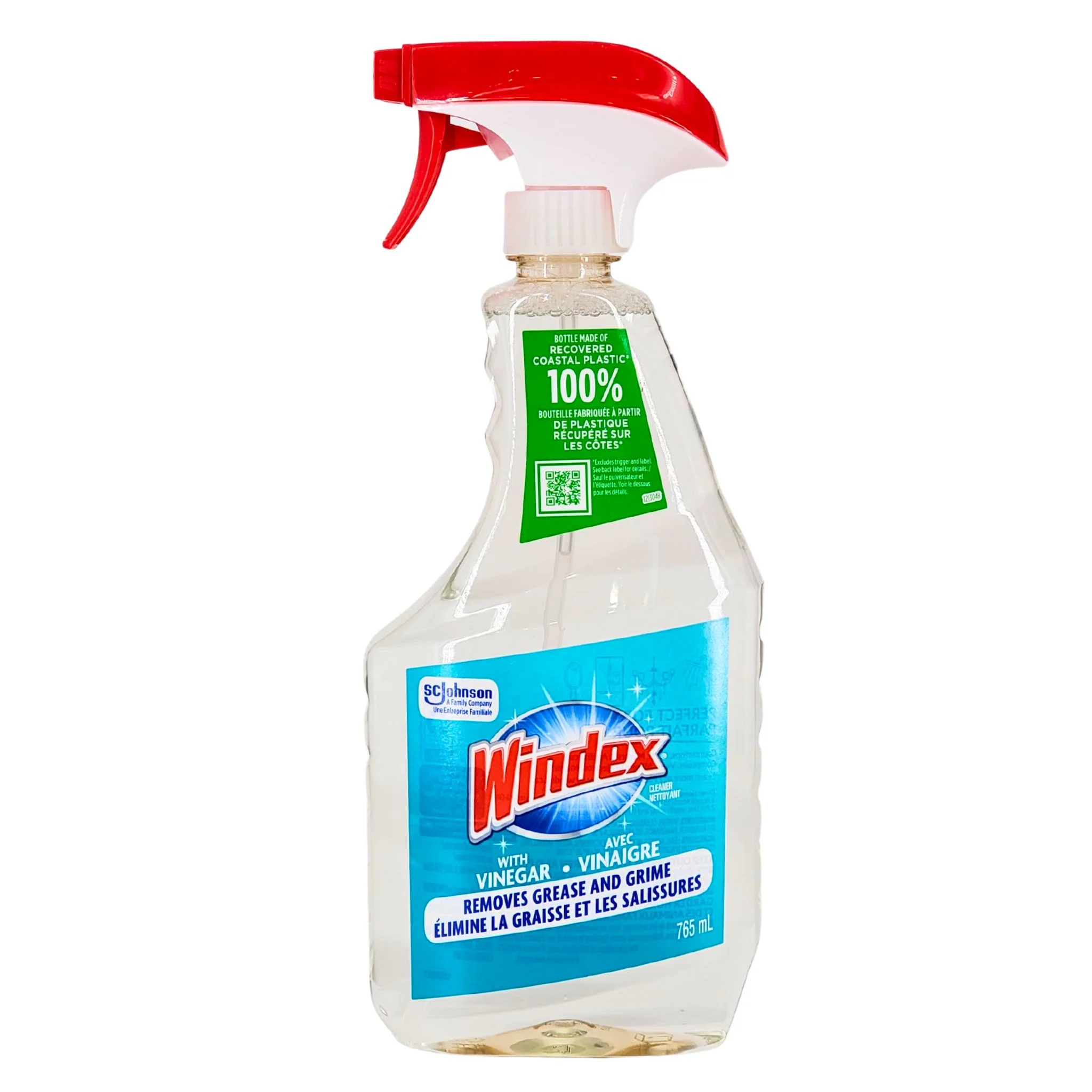 Windex - Cleaner with Vinegar – Trigger Bottle — Case (12 x 765 ML)