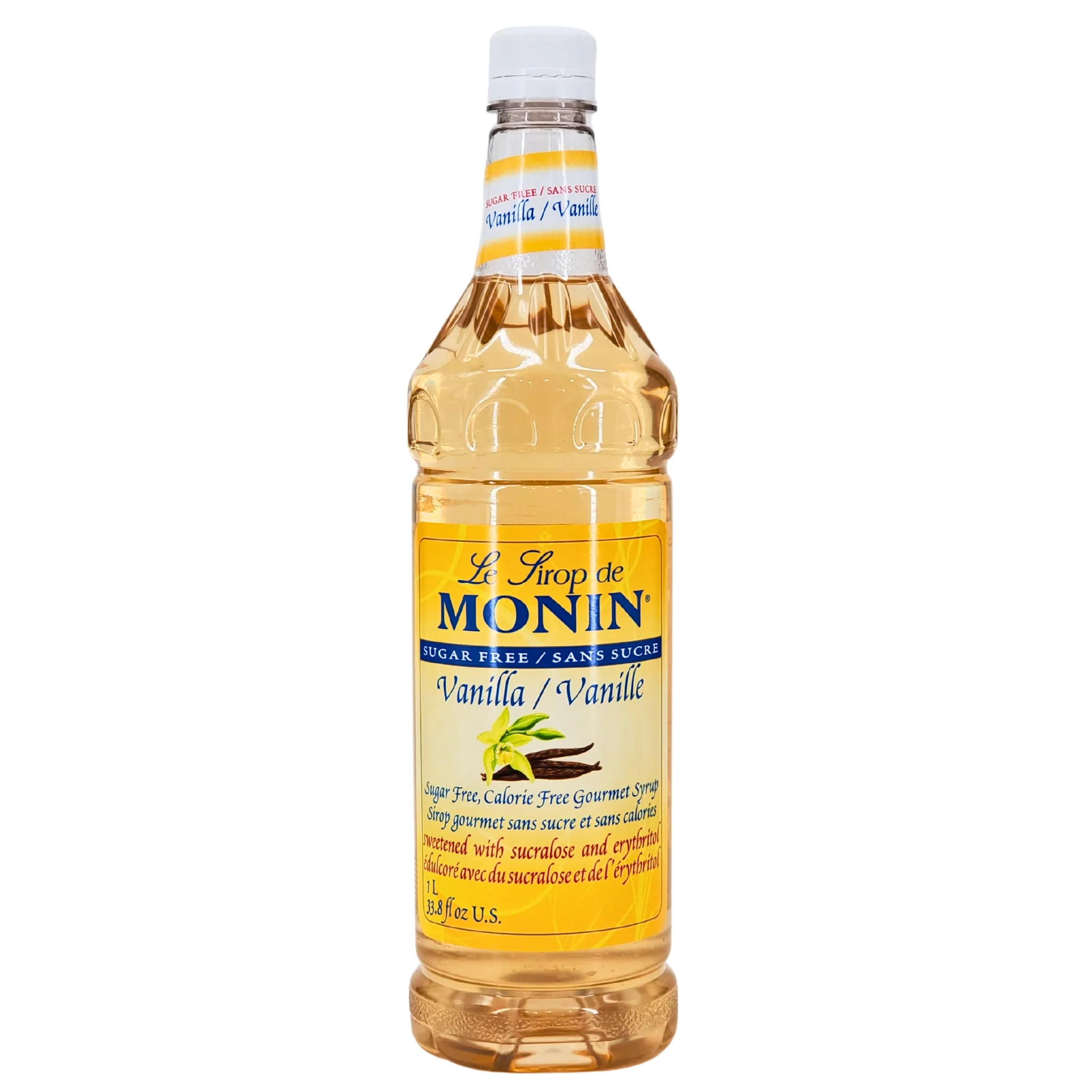 Monin - Vanilla Syrup - Sugar Free — Case (4 x 1 L)