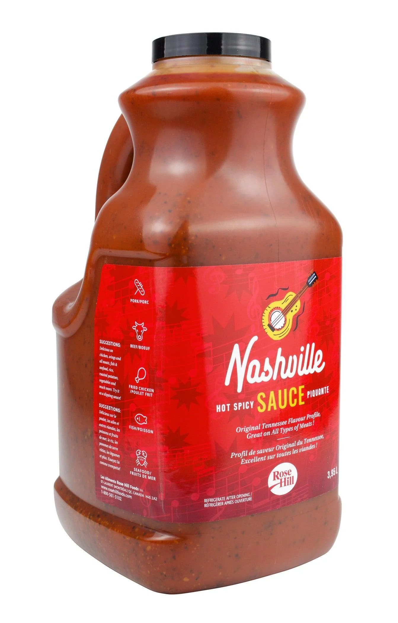 Rose Hill - Hot Spicy Sauce — Case (2 x 3.95 L)