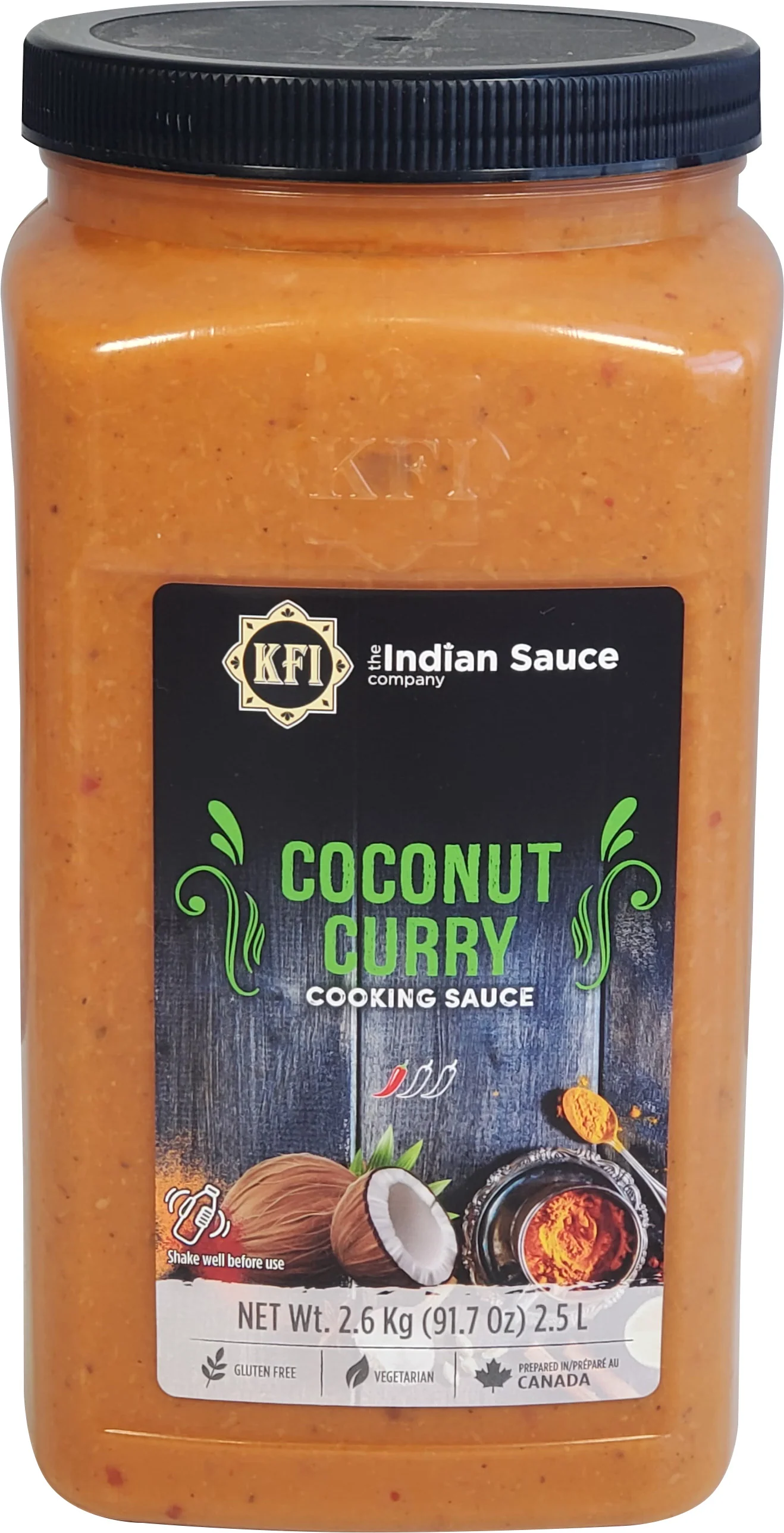 KFI - Coconut Curry Sauce — Case (2 x 2.5 L)