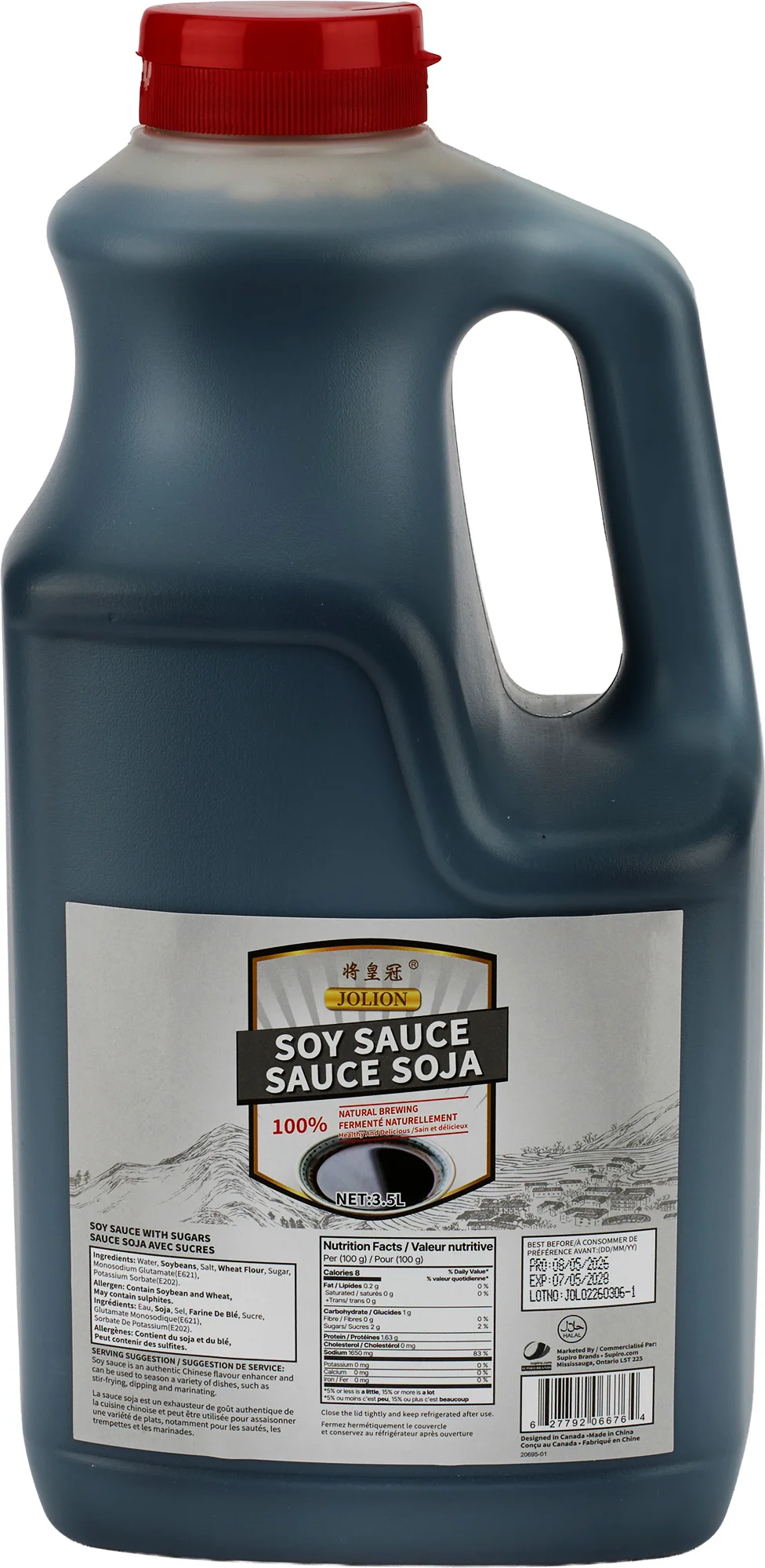 Jolion Soy Sauce — Case (4 x 3.78 L)