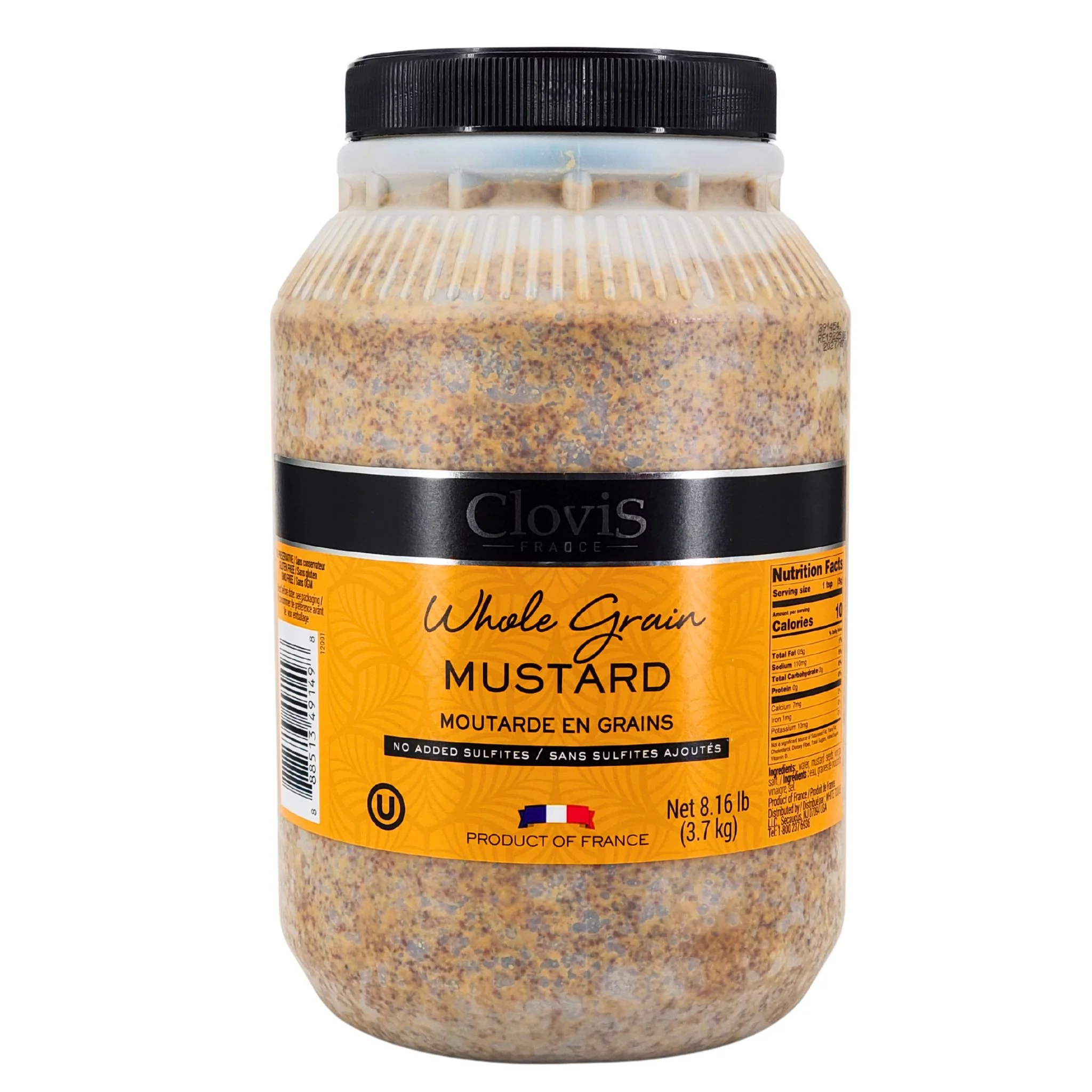 Clovis - Mustard Whole Grain — Case (2 x 8.6 LB)