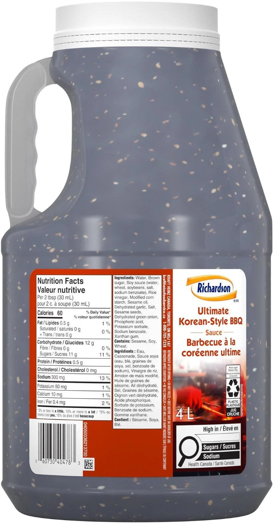 Richardson Ultimate Korean-Style BBQ Sauce 4L — Each (4 L)