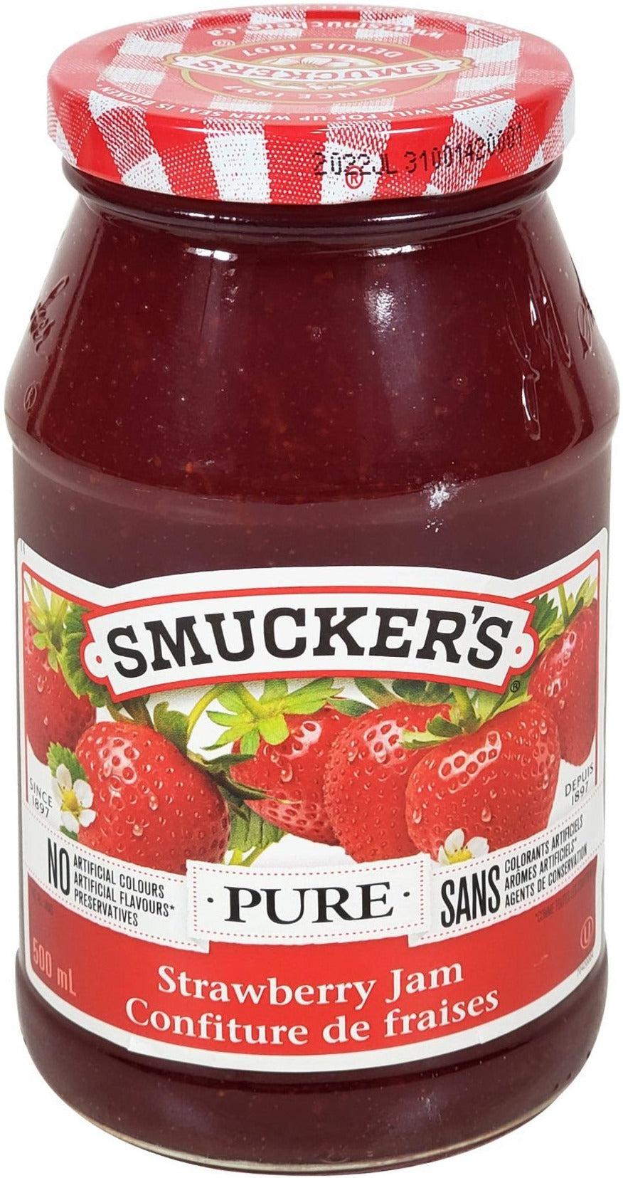 Smuckers - Jam - Pure Strawberry — Case (12 x 500 ML)