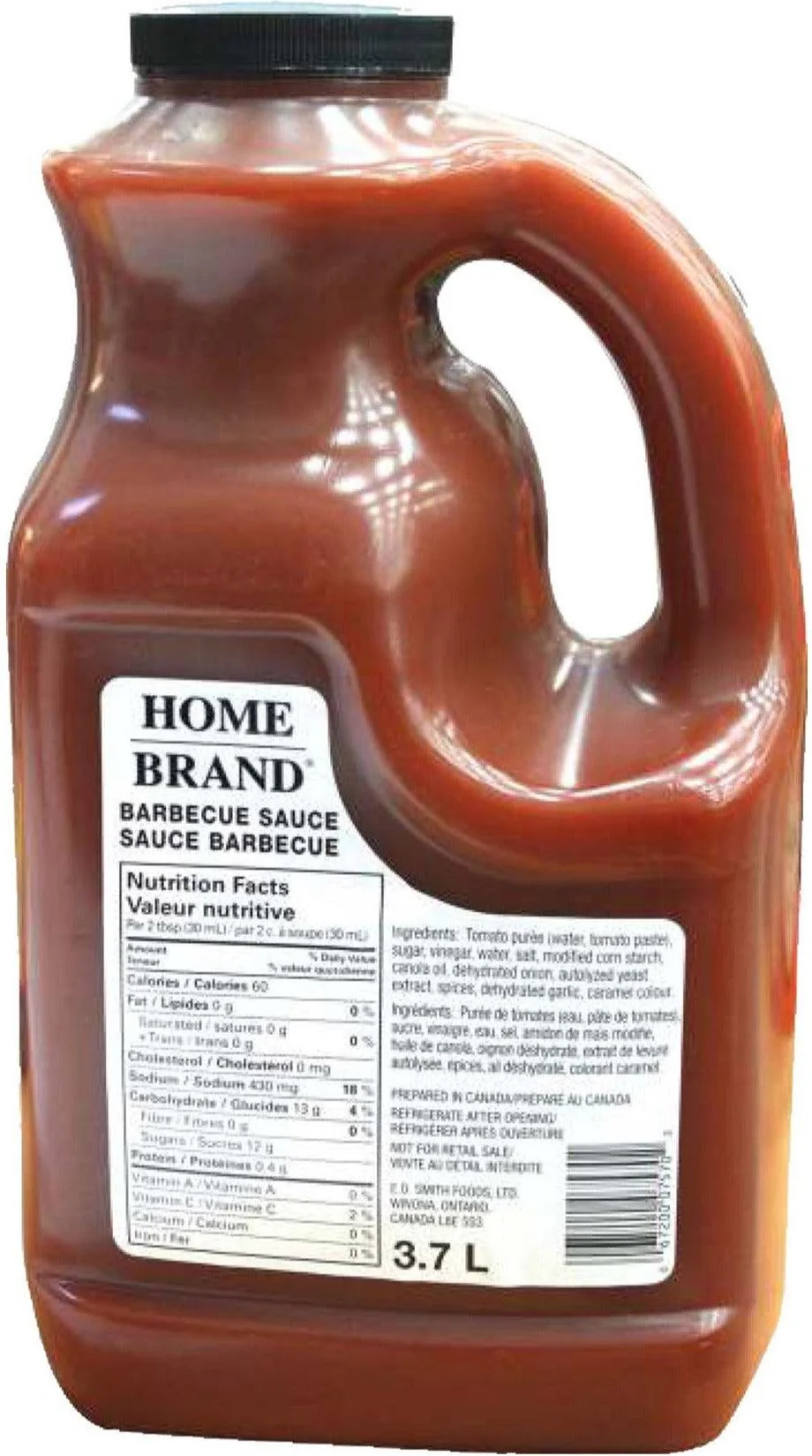 E.D. Smith - Home Brand - BBQ Sauce — Case (2 x 3.78 L)