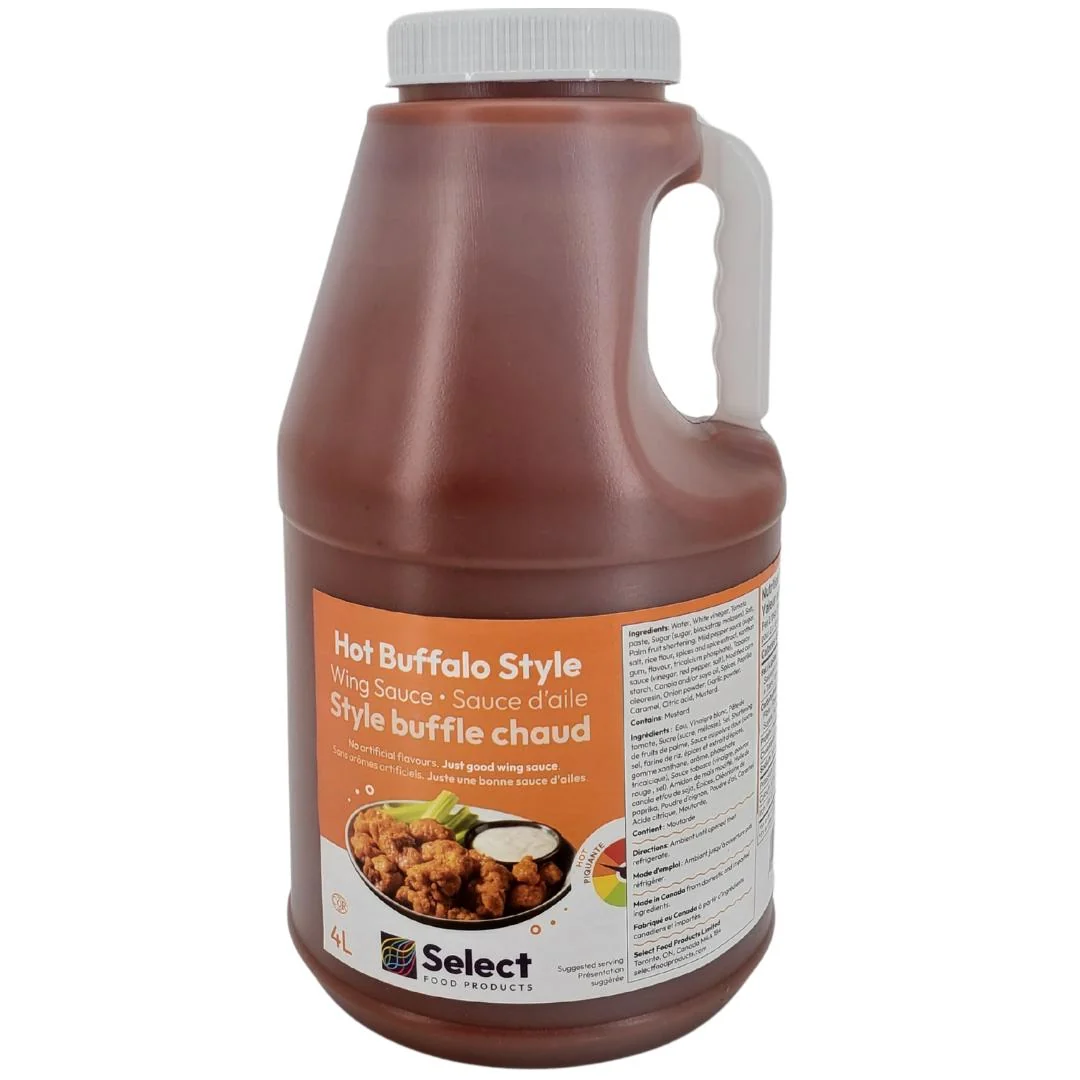 Select - Sauce - Hot Buffalo Style — Case (2 x 4 L)