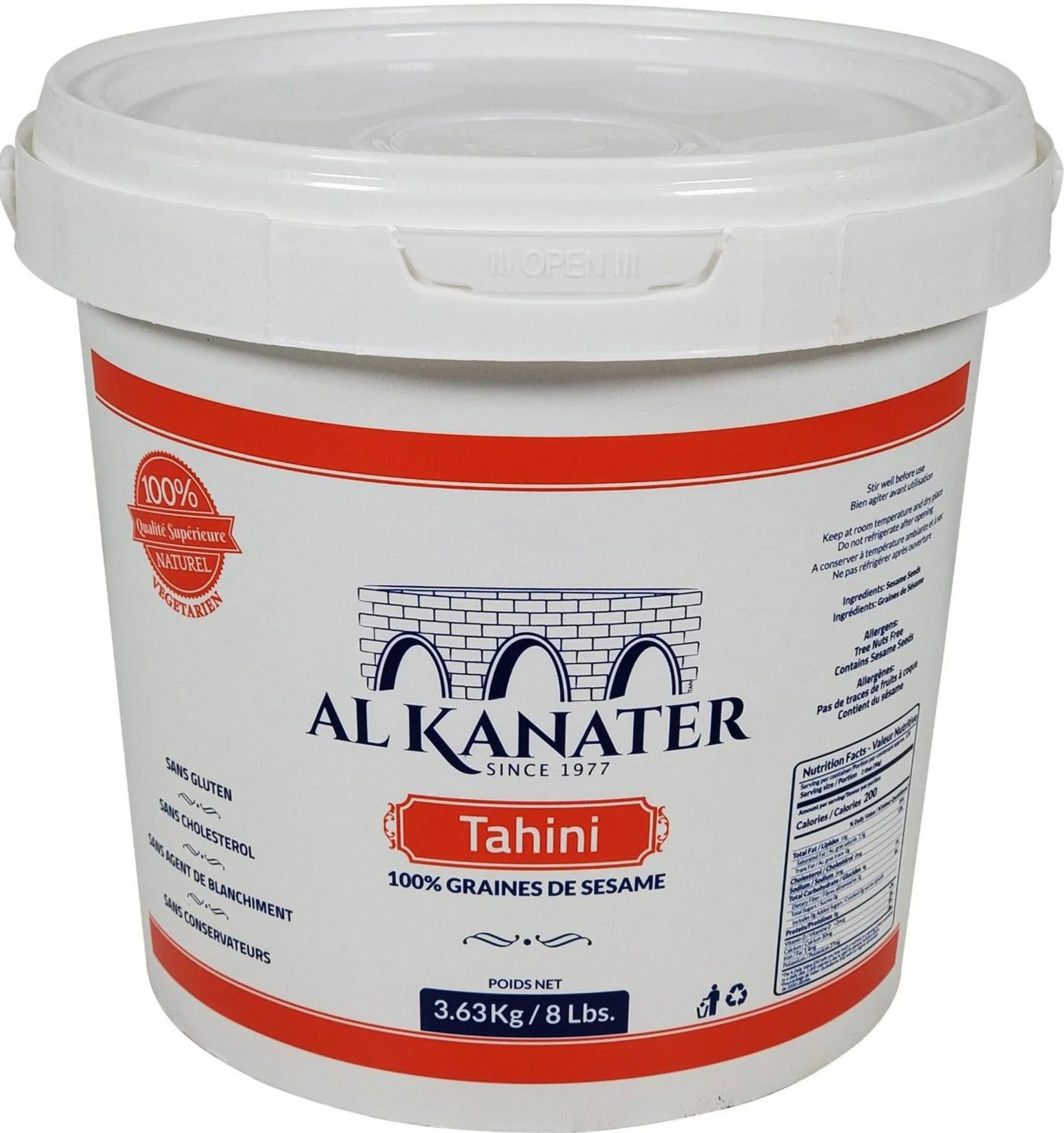 Al Kanater - Tahini — Each (8 LB)