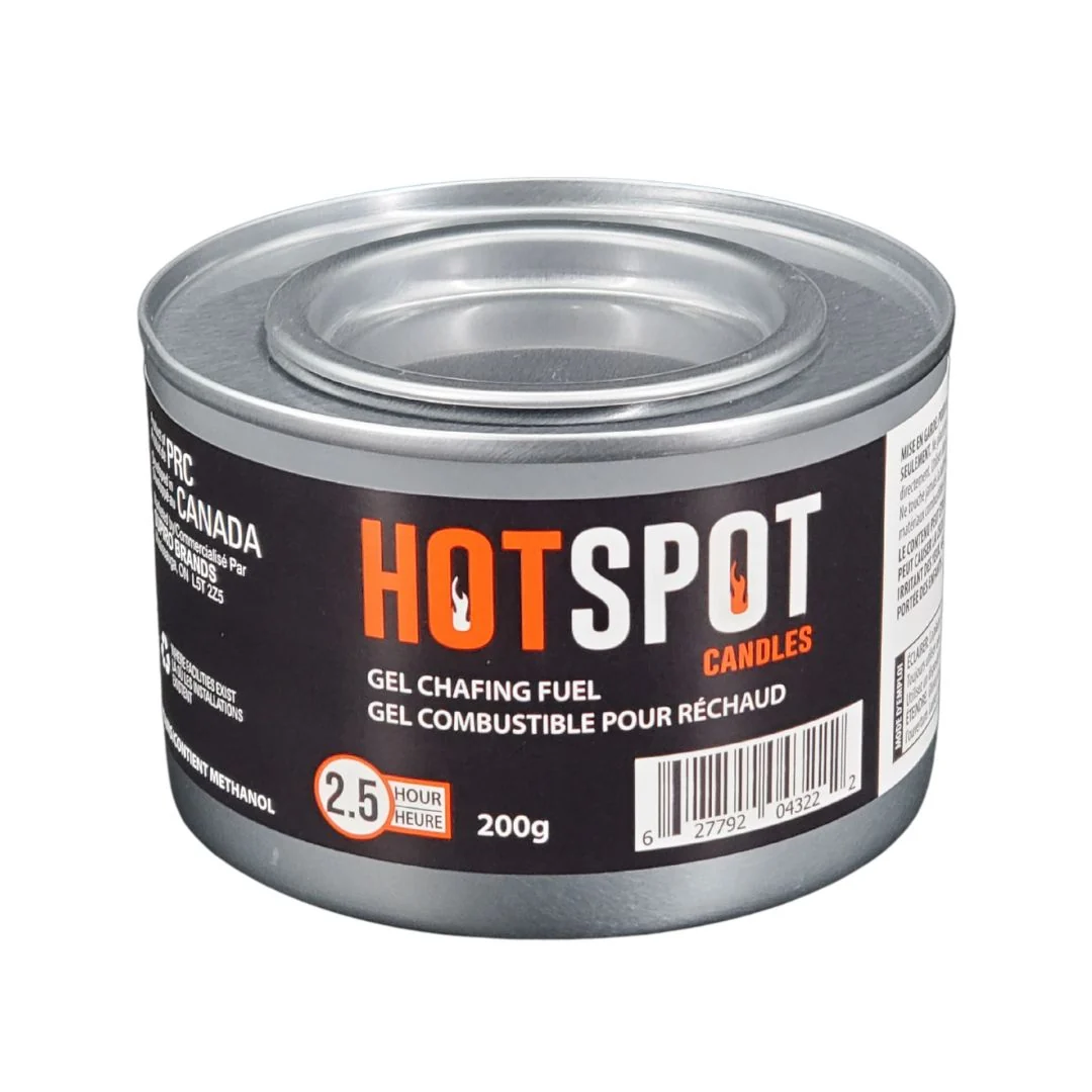 Hot Spot 2.5hr Chafing Fuel Methanol Gel Can 200g — Each (200 G)